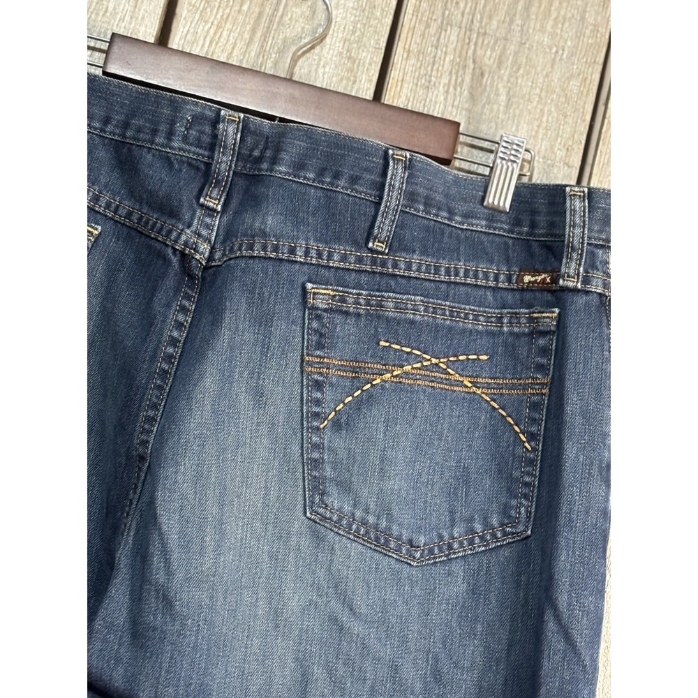 Wrangler 20X Men's Jeans 40x34 Blue Denim Straight Leg Western Cowboy Cotton - Picture 3 of 7